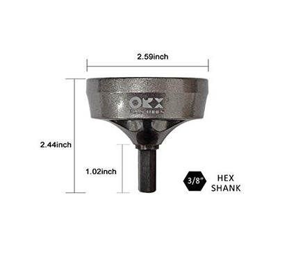 ORXPLUS Tools Tungsten Blade Deburring Chamfer Tool 1-3/8"-2-1/8"(34-54mm) - size: Deburring Drill Bit 34mm-54mm