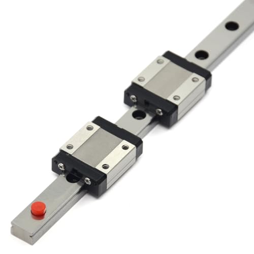 350mm MGN12 Linear Rail Guide with Dual MGN12C Carriage Block for 3D Printer and CNC Machine - size: 350mm, style: Rail + 2 x MGN12C(Black)