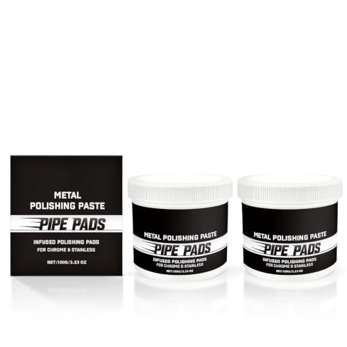 2Pcs Buffing & Finishing Care Set, Includes Polishing Paste and Matching Pads. All-in-one for Daily Metal Surface Maintenance, Simple Operation