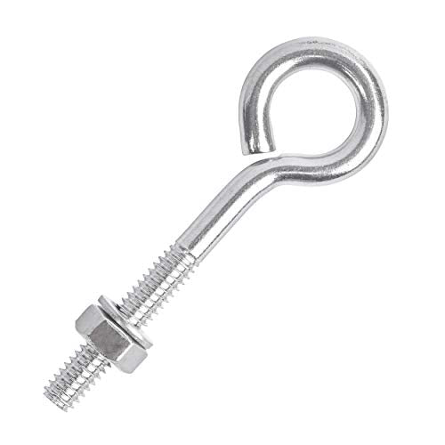 1/2” x 2” Long Stainless Steel Threaded Eyebolts, T316 Marine Grade – Lot of 5 - size: 1/2" x 2"