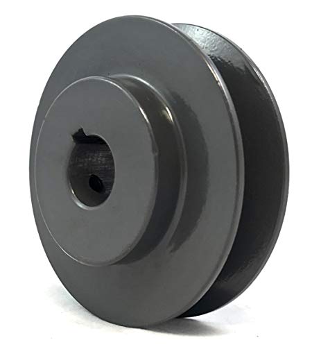 AK25 3/4" Inch Bore One Groove cast Iron Solid Pulley with OD 2.5" inch ID 3/4" Inch for V-Belts Size 4L, 5L