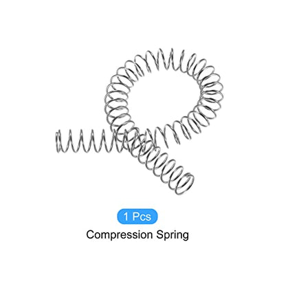 METALLIXITY Compression Springs (1.5x20mm OD,305mm L) Extension Spring - size: 1.5mm x 20mm x 305mm