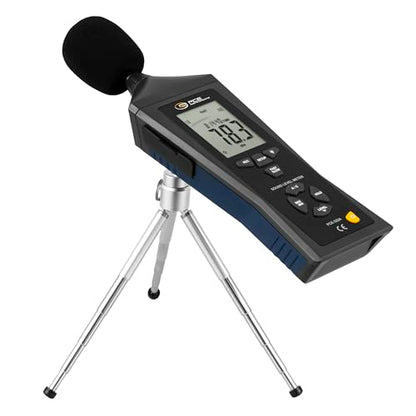 PCE Instruments PCE-322-SC43 Sound Level Kit, for Occupational Noise Surveys, Measures 30…130 dB(A/C), with Class 2, Fast/Slow, Data Logger & USB; Includes PCE-SC 43 94/114 dB calibrator