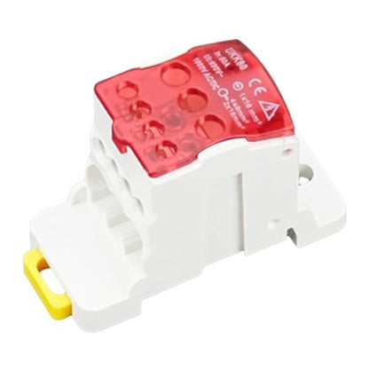 BORDSTRACT 690V 80A Red DIN Rail Distribution Box - color: Red, size: 80A