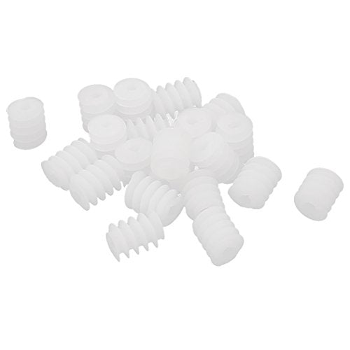 uxcell 20 Pcs 2mm Hole 6mmx8mm Worm Gear for DIY Motor Reduction Box