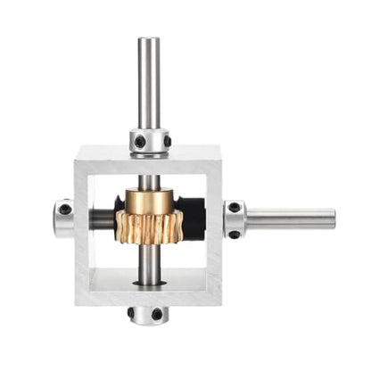 uxcell Gear Box 90 Degree Right Angle Worm Gearbox 1:20 Reduction Gearbox 1 Module 20 Teeth Worm Gear Aluminum Frame Simple Mechanical DIY Module with 8mm Shaft, 100x100x50mm(LxWxH) - size: 8mm Shaft, style: 1:20 Small