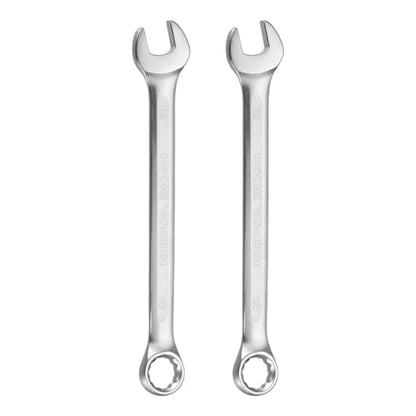 HARFINGTON 2Pcs Metric Combination Wrench 12mm Open End & 15-Degree Offset - size: 12mm