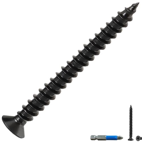 Wood Screws, Flat Head Phillips Self Tapping Screw, #10 x 2-1/4", 40 Pcs - size: #10 x 2-1/4"