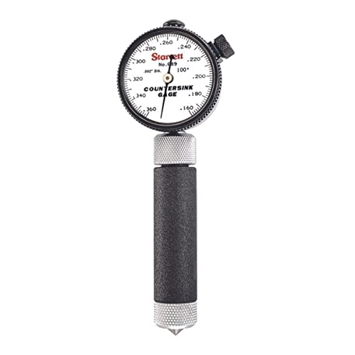 Starrett Dial Indicator Countersink Gage, .160-.360" Range - size: .160 -.360"