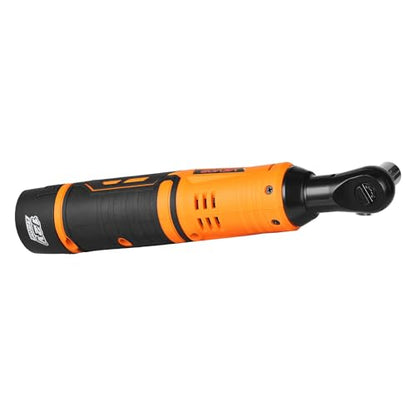 VEVOR Cordless Ratchet Wrench, 3/8 inch Drive, 240 RPM, up to 33 ft-lbs of Torque, Battery Powered Electric Ratchet Wrench Set with Two 2.0Ah Batteries, Charger, Sockets, Adaptor and Extension Bar - size: 11.22 in, style: Standard