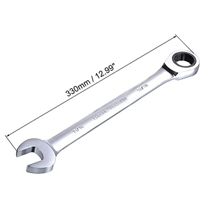 uxcell 15/16 Inch Ratcheting Combination Wrench SAE 72 Teeth 12 Point - size: 15/16"