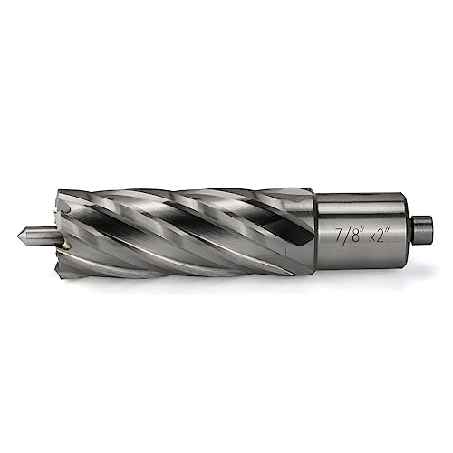 Annular Cutter JESTUOUS 3/4 Inch Weldon Shank 7/8 Cut Dia 2 Cut Depth