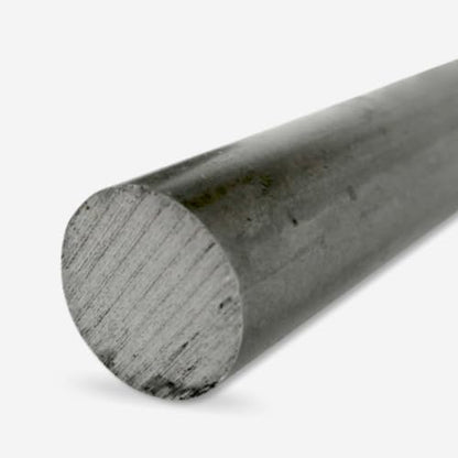 12L14 Carbon Steel Round Bar, Unpolished (Mill) Finish, Cold Drawn, 0.4375" Diameter, 12" Length, OnlineMetals