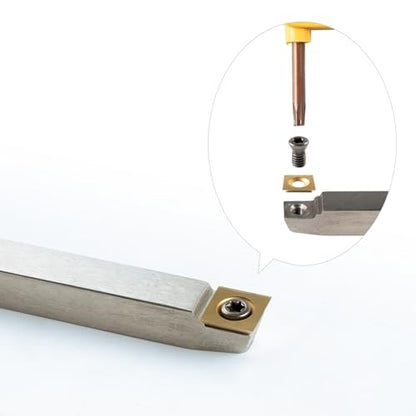 TASP Titanium Coated Carbide Cutter Inserts for Wood Turning Tools (Square)