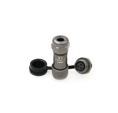 SZRMCC Weipu ST12 Waterproof Cable Connector 3Pin IP67 Metal Threaded Circular Aviation Power Connector Solder Electrical Wire Plug Socket 12mm (3 Pin 13A) - size: 3 Pin 13A