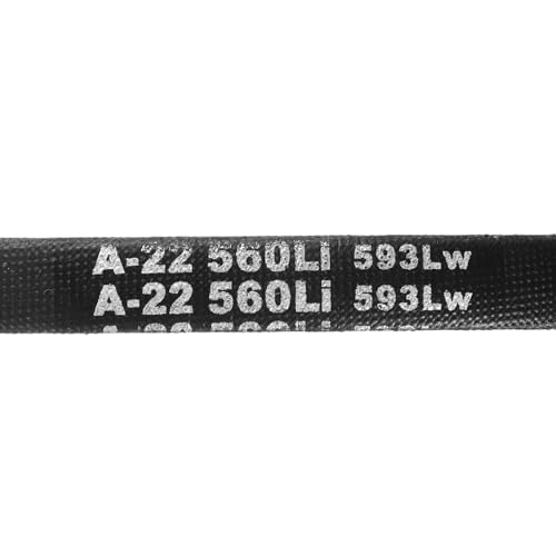 uxcell 5Pcs A22 Classic Wrapped Rubber V-Belt, 24" Lo x 0.51" W x 0.32" H - size: A22