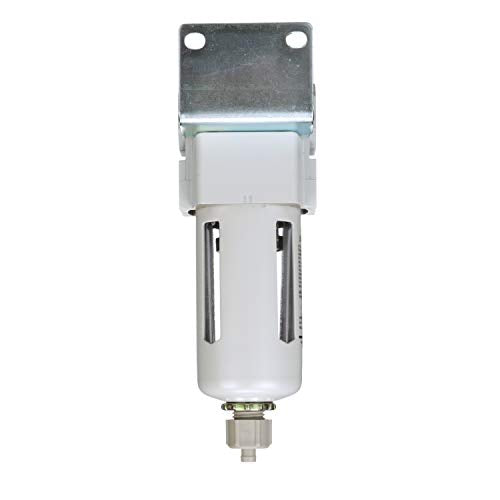 PneumaticPlus SAFM300-N03B Coalescing Filter 3/8" NPT, 0.1 Micron - size: 3/8" NPT, style: Poly Bowl - Manual Drain