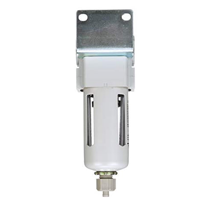 PneumaticPlus SAFM300-N03B Coalescing Filter 3/8" NPT, 0.1 Micron - size: 3/8" NPT, style: Poly Bowl - Manual Drain