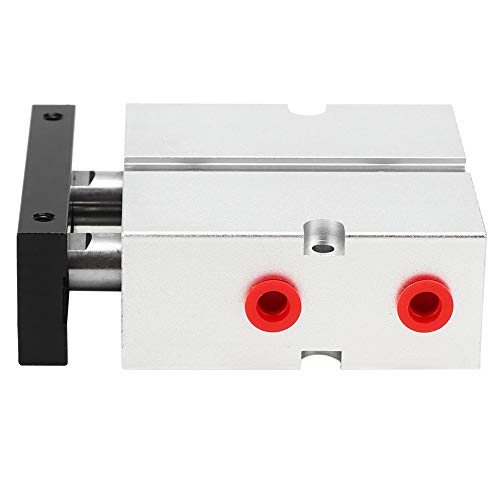 Air Cylinder TN25 Dual Shaft Rod Double Acting Pneumatic Air Cylinder Bore 25mm/1in 0.1-0.9MPa Maximum Stroke 200mm(20mm) - size: 20mm