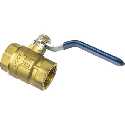 3/4 Inch Brass Ball Valve, Full Port Heavy Duty Gas Shut Off Valve NPT, for Natural Gas & Propane (NG & LPG), with Blue Locking Handle, Industrial Commercial Use