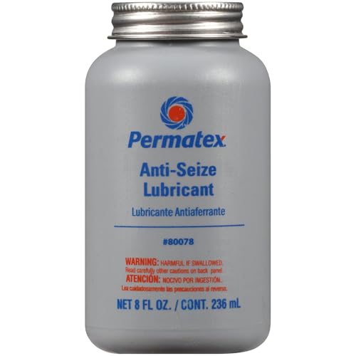 Permatex 80078 Anti-Seize Lubricant with Brush Top Bottle, 8 oz. - size: 8 Oz. (Pack of 1)