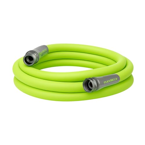 Flexzilla Garden Utility Hose, Lightweight All-Weather Water Hose, Durable and Flexible, Leak-Free Connections, 5/8 in. x 15 ft (Pack of 10) - color: Chartreuse, size: 15ft (Pack of 10), style: Standard Grip