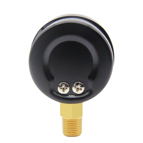 Uenede 0-150PSI Pressure Gauge 1/8" NPT Brass Bottom Mount with Bushing - size: 150PSI(1/8"NPT)