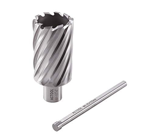 1-1/2" Diameter × 2" Depth of Cut HSS ANNULAR Cutter with 3/4'' Weldon Shank (Pack of 2) - size: 1-1/2'' x 2'' (Pack of 2)