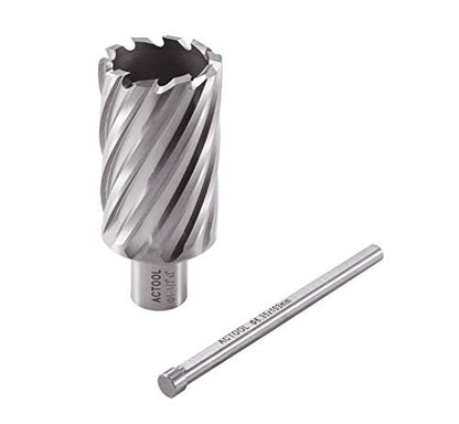 1-1/2" Diameter × 2" Depth of Cut HSS ANNULAR Cutter with 3/4'' Weldon Shank (Pack of 2) - size: 1-1/2'' x 2'' (Pack of 2)