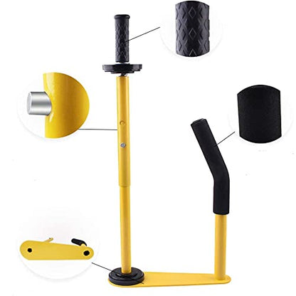 Pallet Stretch Film Packing Machine Shrink Wrap Dispenser Holder for 18 inch and 20 inch, Yellow
