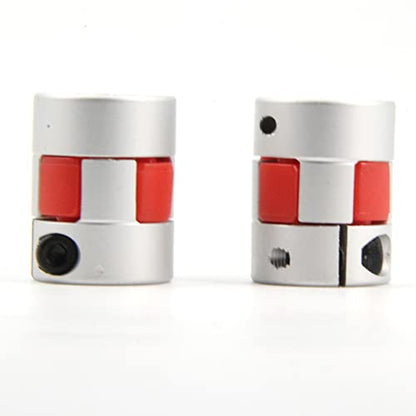 5mm to 8mm Bore Aluminium Plum Flexible Shaft Coupling Servo Stepper MotorJaw D20xL25 Connector Flexible Shaft Couplers for 3D Printer/CNC Machine/DIY Encoder, 2pcs/Pack (5mmx8mm) - size: 5mmx8mm