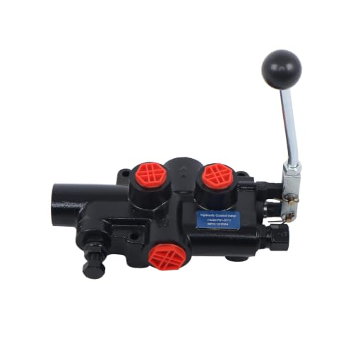 waltyotur 3625 PSI Hydraulic Log Splitter Directional Control Valve Auto Return Detent Lever Handle 21 GPM