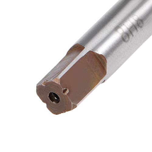 uxcell Hand Reamer 8mm Alloy Tool Steel H8 6 Straight Flutes Hand Milling Cutter Tool Metric Reaming Drill Bit for Metal - size: 8mm
