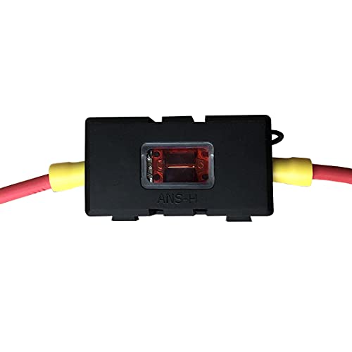 MGI SpeedWare Mini-ANL/MIDI Inline Fuse Holder with Cover and Bolt-Down Studs (50A Fuse) - size: 50A Fuse
