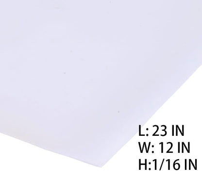 Neoprene Rubber Sheet Solid Rubber Strips Roll Mat PadInsulation High Temperature Rsistant for DIY Gaskets, Pads, Sealing, Cushion (Translucent, 12" X 23" X 1/16" (.062")) - color: Translucent, size: 12" X 23" X 1/16" (.062")