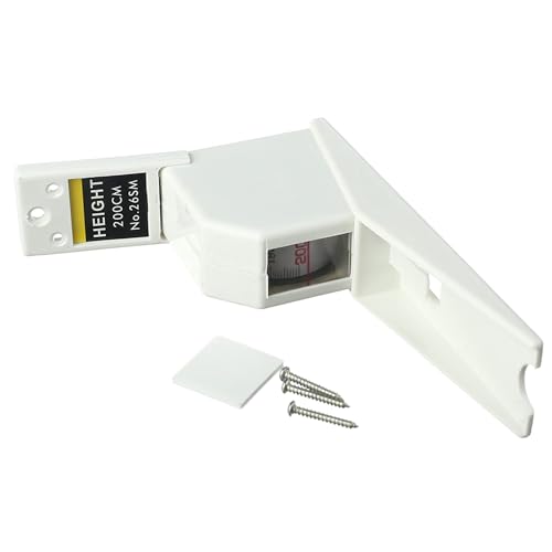 Utoolmart 200cm Height Meter White Wall Mounted Height Meter Growth Ruler CM Metric