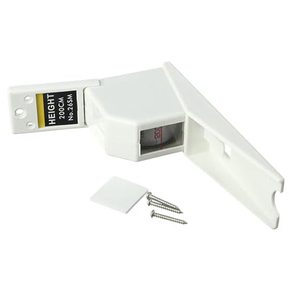 Utoolmart 200cm Height Meter White Wall Mounted Height Meter Growth Ruler CM Metric