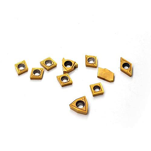 OSCARBIDE Carbide Turning Inserts 10 Pieces/Pack,MGMN200,11ER A60,GTN-2,WCMT050304,CCMT060204,DCMT070204 or 1/2"Shank or 3/8"Shank Indexable Lathe Turning Tool Holder Insert Replacement