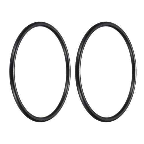 uxcell 2Pcs AS-433 Nitrile Rubber O-Rings 5-1/2" ID 6" OD 1/4" W Black - size: 5-1/2" ID 6" OD 1/4" Width