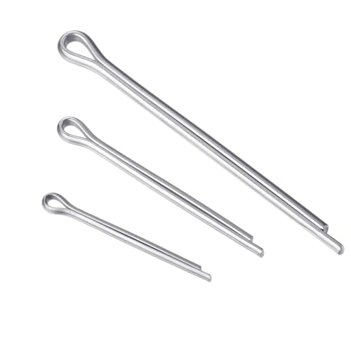20Pcs Cotter Pin Assortment Kit, Zinc Plated Hairpins, M4x80mm - size: M4x80mm