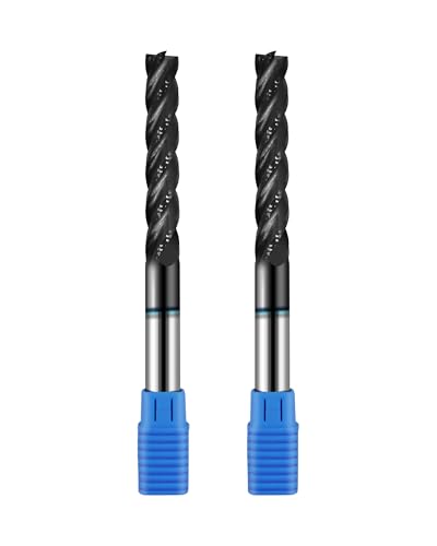 1/2in Solid Carbide Long End Mill, 4 Flutes, 30 Degree Helix - size: 1/2in
