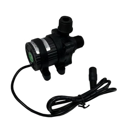 SHYSKY DC40F-1240 Micro Brushless DC Water Pump 12V 14W, 206GPH 13ft, Waterproof, 1/2 inch threaded ports, Safe Low Noise Stable Long-term Work, Submersible or Land Use, For Small cooling, gardening