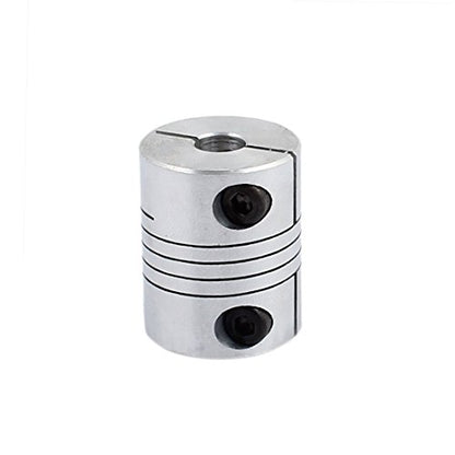 uxcell 6.35mm to 6.35mm Shaft Coupling 25mm Length 20mm Diameter Stepper Motor Coupler Aluminum Alloy Joint Connector for 3D Printer CNC Machine DIY Encoder - size: 6.35-6.35mm