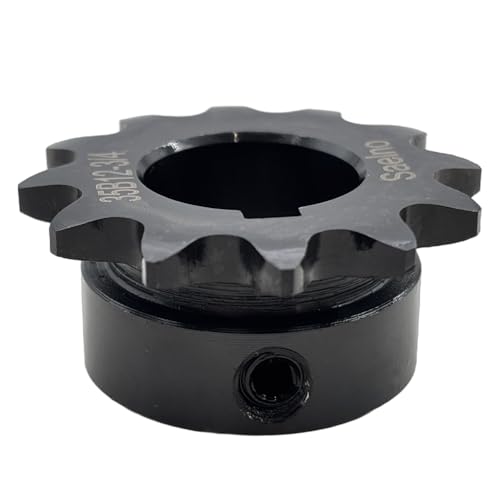 #35 Roller Chain Sprocket Type B 3/4 inch Bore 12 Tooth, Hardened Antirust 1045 Steel Drive Sprockets 35B12-3/4