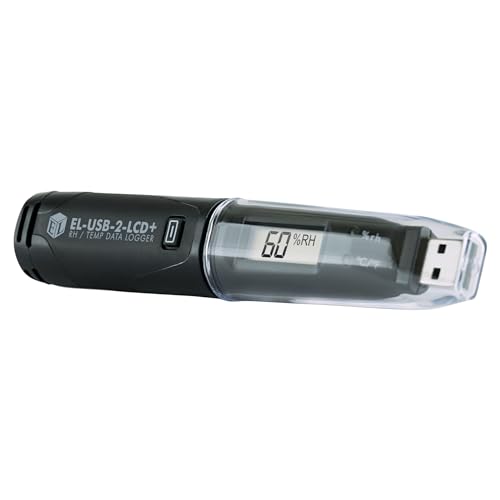 Lascar Electronics EL-USB-2-LCD+ High Accuracy Humidity Temperature and Dew Point Data Logger with LCD