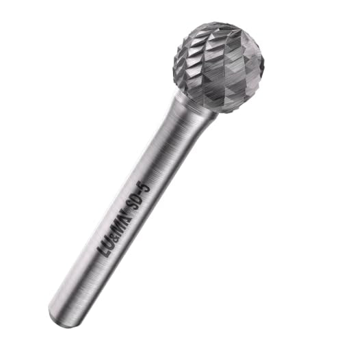LU&MN SD-5 Tungsten Carbide Burr, 1/2" Head 1/4" Shank, 1 Pcs - size: SD-5