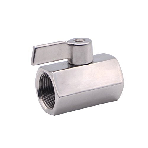 DERNORD Stainless Steel Mini Ball Valve NPT Thread Female (3/4" Female&Female) - size: 3/4 Inch, style: Pack of 1