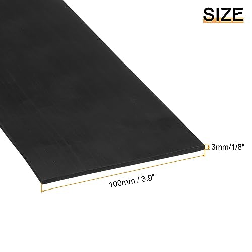 uxcell Neoprene Rubber Sheet Rolls 1/8" T x 3.9" W x 5'L Solid Rubber Seal Strip for DIY Gasket, Crafts, Pads, Seals, Protection - size: 1/8"T x 3.9"W x 5'L