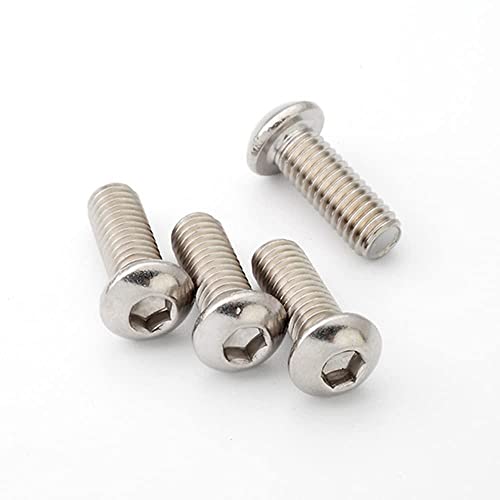50 Pcs 1/4-20 x 1 Button Head Socket Cap Bolts Screws,304 Stainless Steel 18-8,Allen Socket Drive,Bright Finish,Fully Machine Thread (1/4-20 * 1-7/8 50pcs) - size: 1/4-20 x 1-7/8 50pcs
