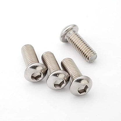 50 Pcs 1/4-20 x 1 Button Head Socket Cap Bolts Screws,304 Stainless Steel 18-8,Allen Socket Drive,Bright Finish,Fully Machine Thread (1/4-20 * 1-7/8 50pcs) - size: 1/4-20 x 1-7/8 50pcs